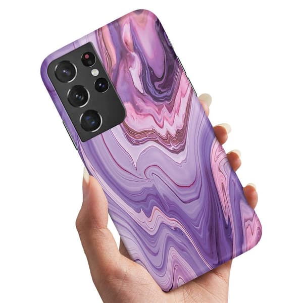 Deksel / Mobildeksel til Samsung Galaxy S21 Ultra - Marmor Multicolor