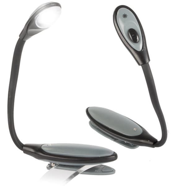 Boglampe - Læselampe / LED-lampe med Klemme - Lampe til Bog