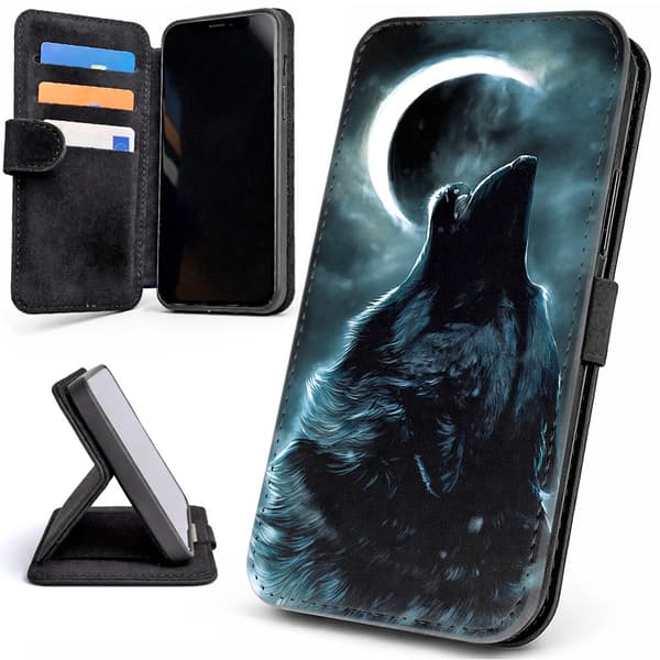 Lommebok Deksel / Mobildeksel til iPhone 17 Pro Max - Wolf