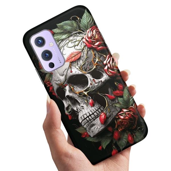 OnePlus 9 - Cover/Mobilcover Skull Roses