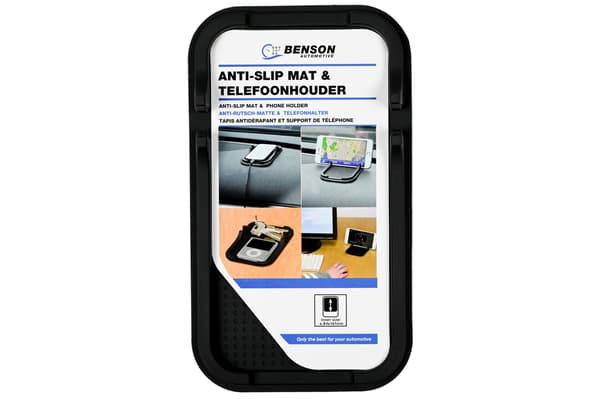 Halkmatta med telefonhållare