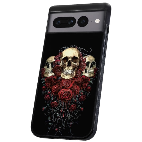 Google Pixel 7A - Kuoret/Suojakuori Skulls