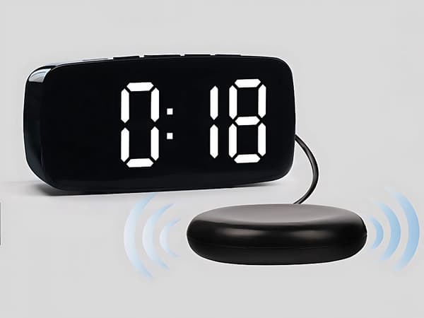 Digital väckarklocka - Med vibrationsplatta och LED-display