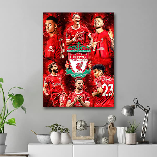 Skylt / Tavla - Liverpool - 59x42 cm - A2 - Väggdekoration multifärg