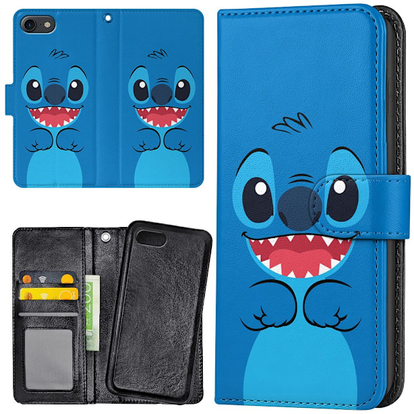 iPhone 16e/17e - Plånboksfodral/Skal Stitch