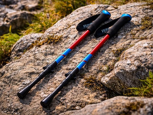 Gåstavar nordic walking tillbehör Red
