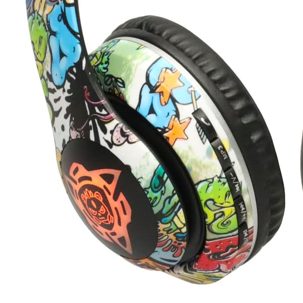 Trådløse Foldbare Over-ear Hovedtelefoner - Bluetooth og LED-lys