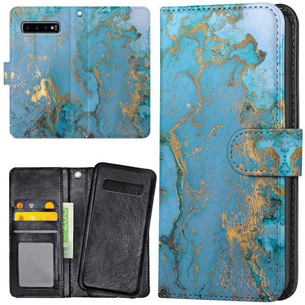 Samsung Galaxy S10 - Mobilcover/Etui Cover Marmor