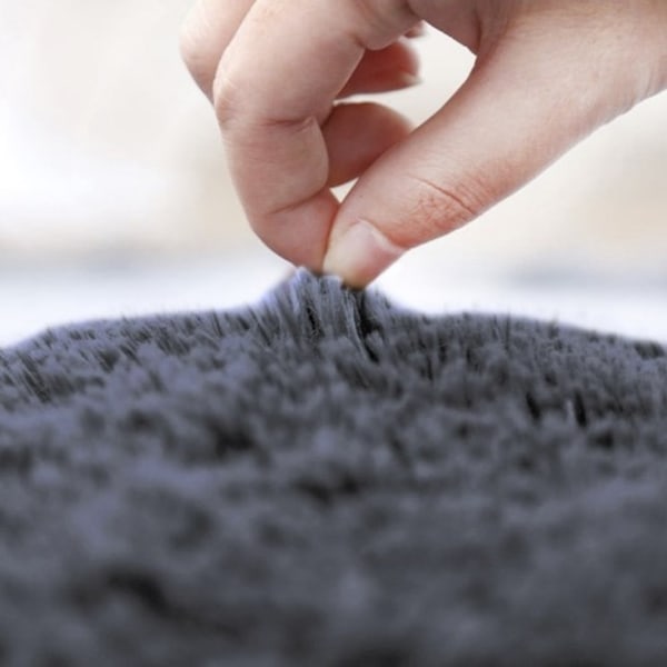 3-Deler - Baderomsmatte Sett - Matte til Baderom / Toalett Grey