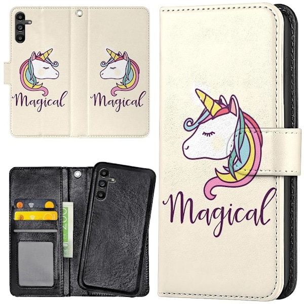 Samsung Galaxy A55 5G - Lompakkokotelo/Kuoret Maaginen Poni