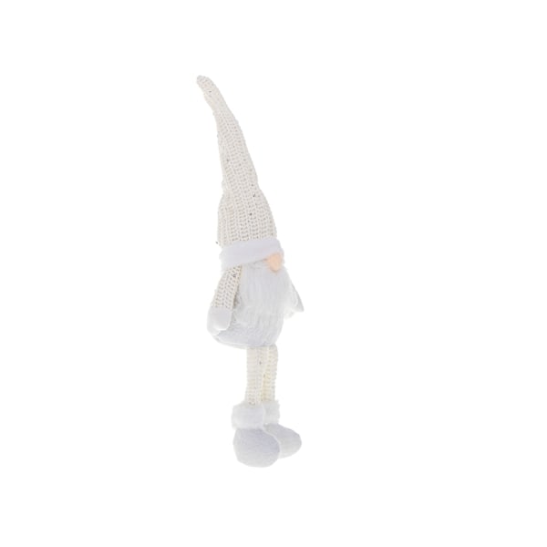 Jultomte med skägg vit 47 cm