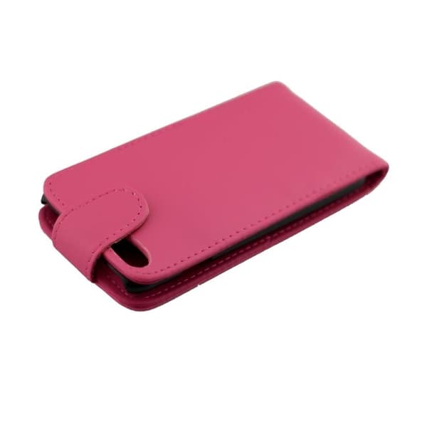 iPhone 7/8 Plus - Flipfodral med Kortfack - Mörkrosa Dark pink