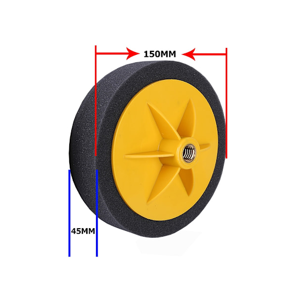 3-Pack - Polersvamp för Skruvdragare - 150mm