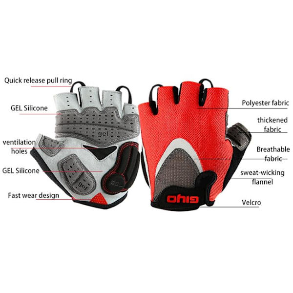 Gymhansker - Treningshansker for bedre grep Black M