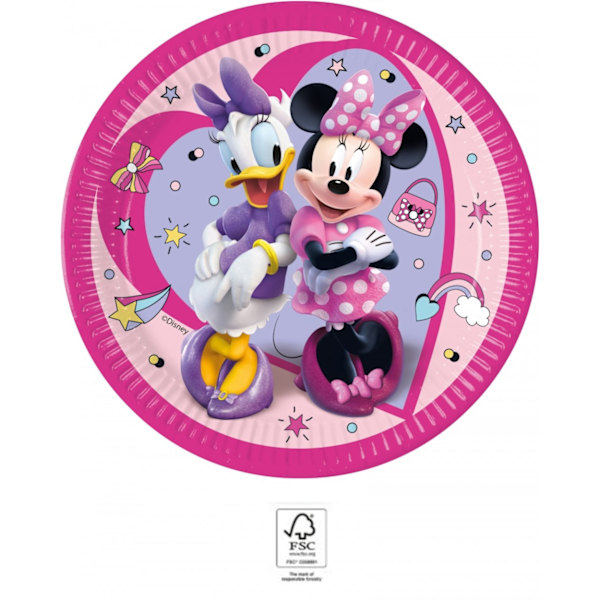 Minnie Junior pappers tallrikar, 8 st, 23 cm, FSC - Disney