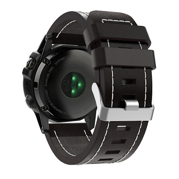 Garmin Läderarmband / Armband - 26mm Black Tactix Delta