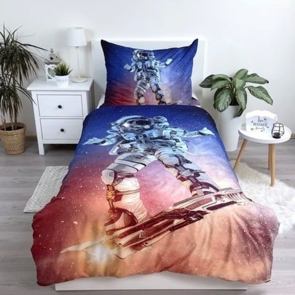 Astronaut Surf sängkläder 140×200 cm, 70×90 cm mikrofiber