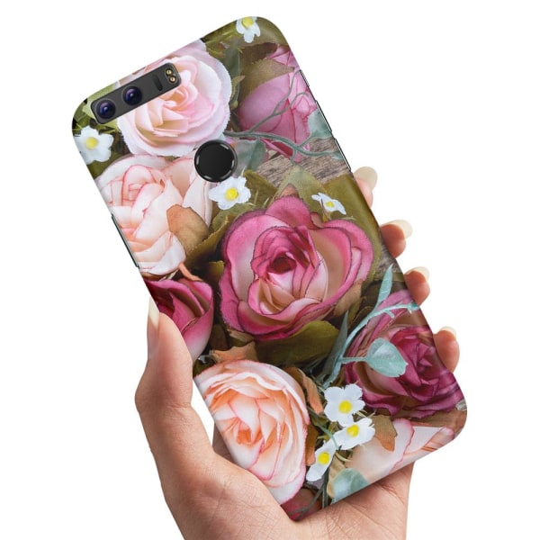 Huawei Honor 8 - Cover/Mobilcover Blomster
