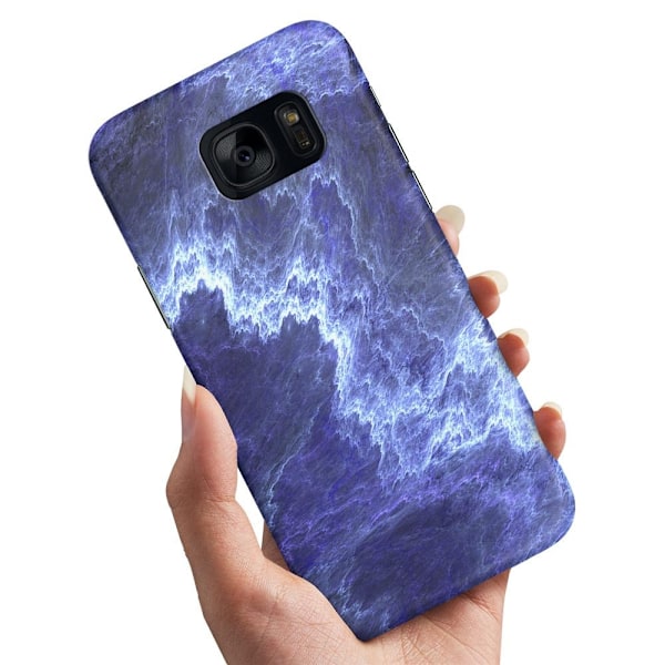 Deksel / Mobildeksel til Samsung Galaxy S7 - Marmor Multicolor
