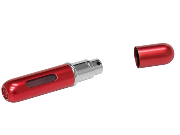 Reseförångare med parfymförångare, flaska, 5 ml parfymdispenser Red
