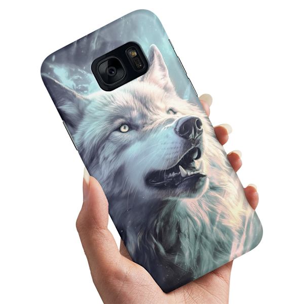 Deksel / Mobildeksel til Samsung Galaxy S7 - Wolf