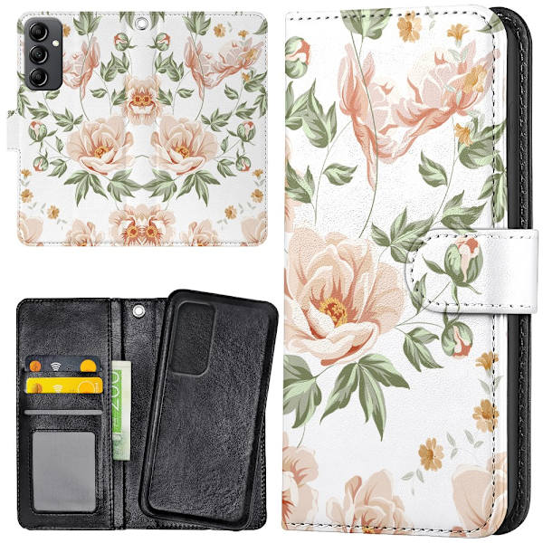 Samsung Galaxy A54 - Plånboksfodral/Skal Blommönster