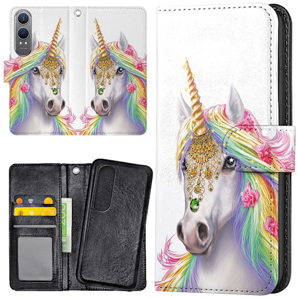 OnePlus Nord CE4 Lite 5G - Lompakkokotelo/Kuoret Unicorn/Yksisarvinen