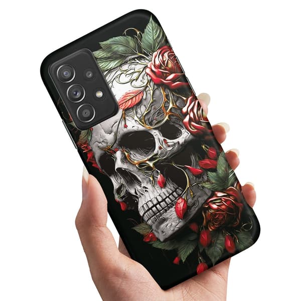 Deksel / Mobildeksel til Samsung Galaxy A13 4G - Skull Roses