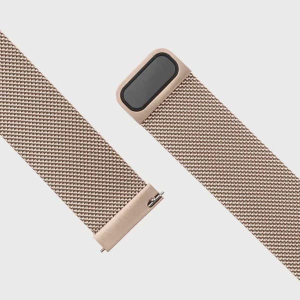 FIXED Mesh metallrem för Smartwatch Univ. 20mm Rosa Guld
