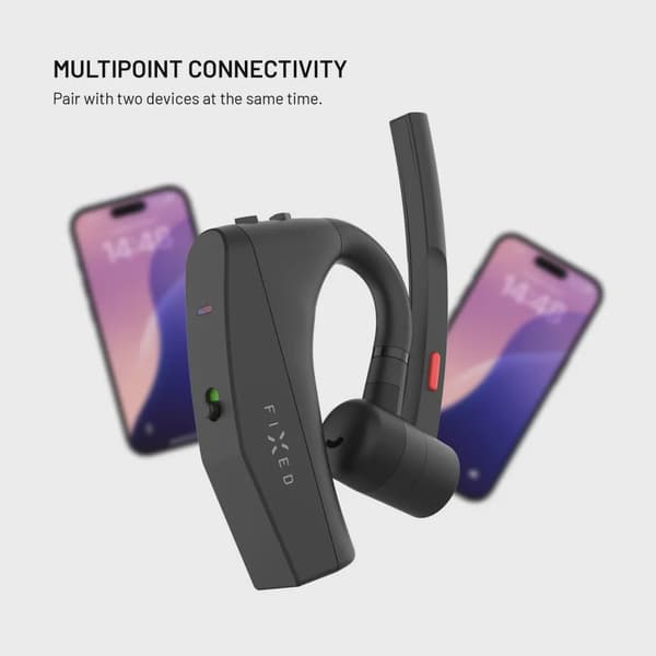 FIXED Talk Pro Trådlös Open-Ear Mono Headset med ENC Svart