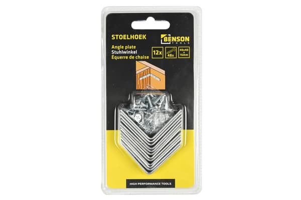 Vinkelbeslag 12-pack 40×40×15 mm