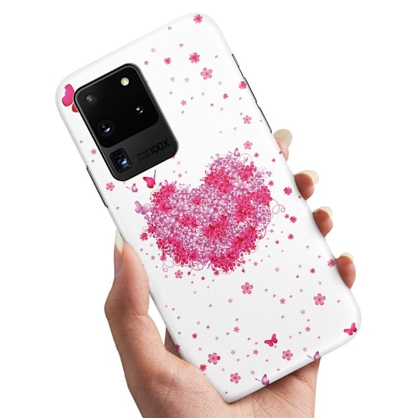 Samsung Galaxy S20 Ultra - Skal/Mobilskal Blomhjärta