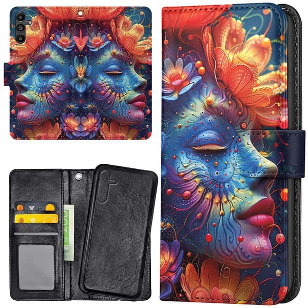 Samsung Galaxy S26 FE - Plånboksfodral/Skal Psychedelic