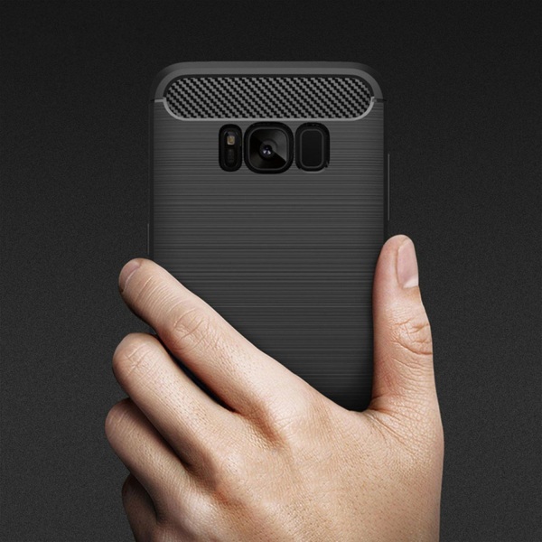 Samsung Galaxy S8 - Iskunkestävä kotelo / matkapuhelimen kansi (musta) Black