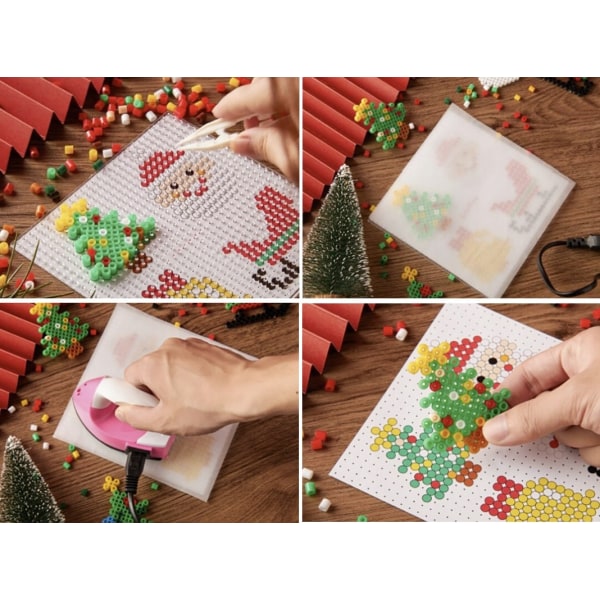 DIY Pärlplattor med Julmotiv - Jul multifärg