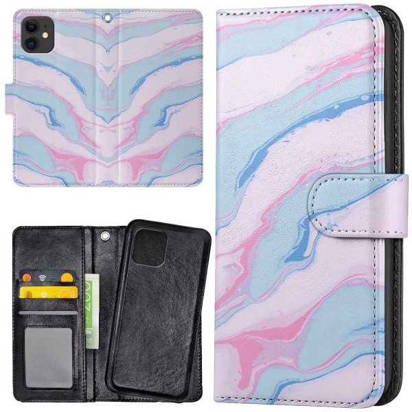 iPhone 12/12 Pro - Mobilcover/Etui Cover Marmor Multicolor