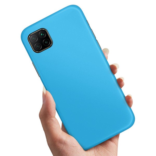 Huawei P40 Lite - Cover / Mobilcover Lyseblå Light blue