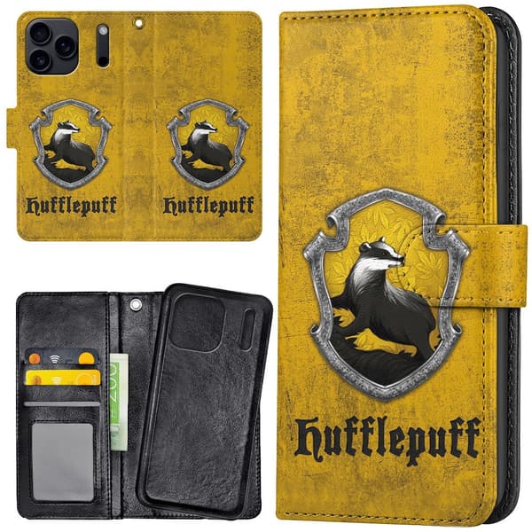 iPhone 17 Pro Max - Plånboksfodral/Skal Harry Potter Hufflepuff
