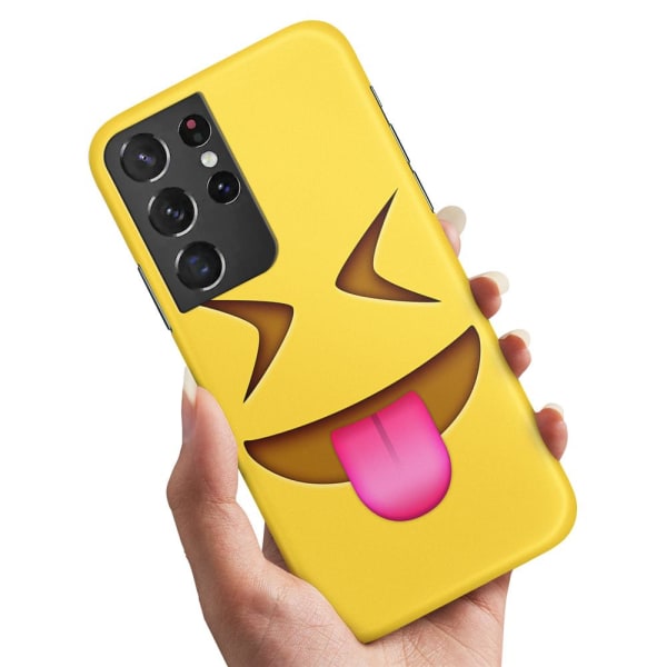 Samsung Galaxy S21 Ultra - Cover / Mobilcover Emoji / Smiley