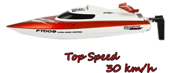 Radiostyrd Racing Båt / RC Motorbåt - FT009 Red