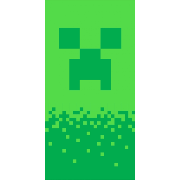 Minecraft badhandduk, strandhandduk Digital Creeper 70*140 cm
