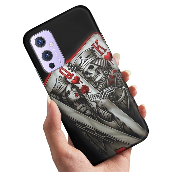 OnePlus 9 Pro - Cover/Mobilcover King Queen Kortspil
