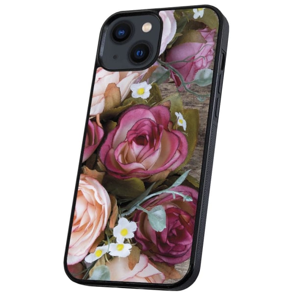 iPhone 13 - Skal/Mobilskal Blommor multifärg