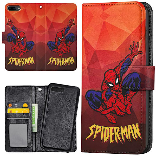 iPhone 7/8 Plus - Lompakkokotelo/Kuoret Spider-Man