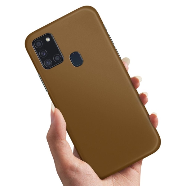 Samsung Galaxy A21s - Cover/Mobilcover Brun Brown