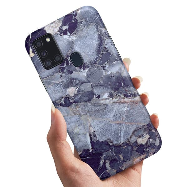 Deksel / Mobildeksel til Samsung Galaxy A21s - Marmor Multicolor