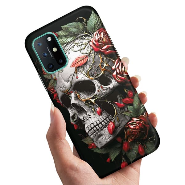 Deksel / Mobildeksel til OnePlus 8T - Skull Roses