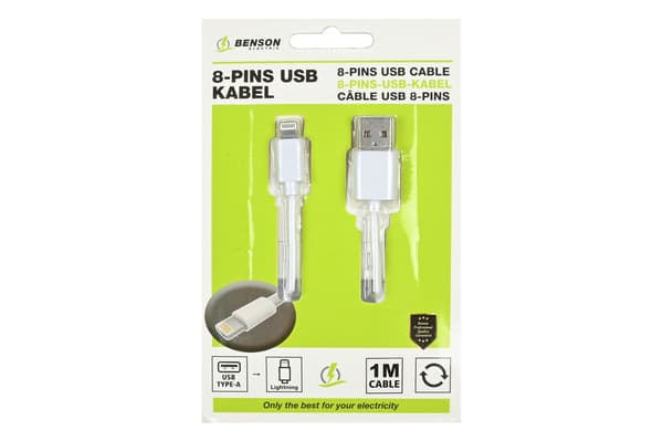 USB lightning kabel 1 m