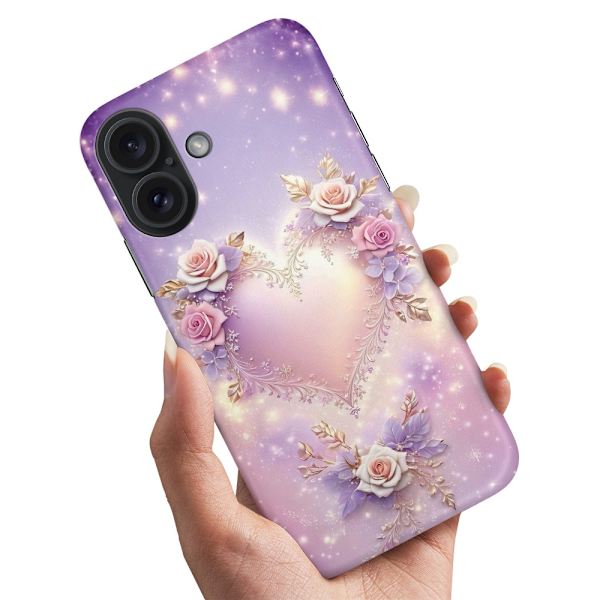 Deksel / Mobildeksel til iPhone 16 Plus - Heart