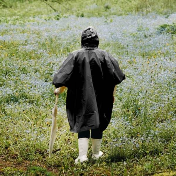 Regnponcho / Regnkappa - Regnrock Svart